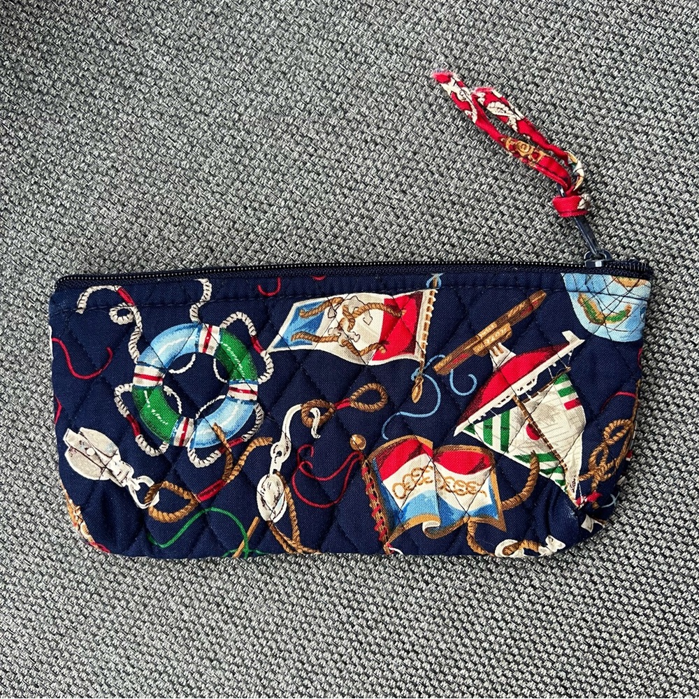 Vintage VERA BRADLEY 1994 Regatta Cosmetic Case - Picture 4 of 7